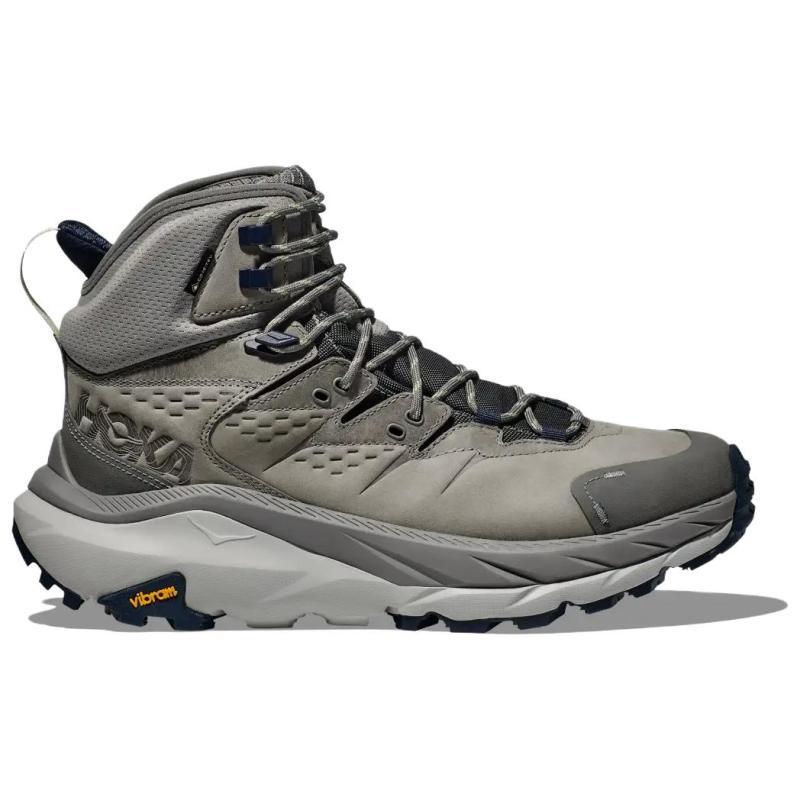 HOKA ONE ONE Kaha 2 Anti-Slip Wear-Resistant High-Top Trekking Shoes Men's Gray Sneakers 1123155-ADS