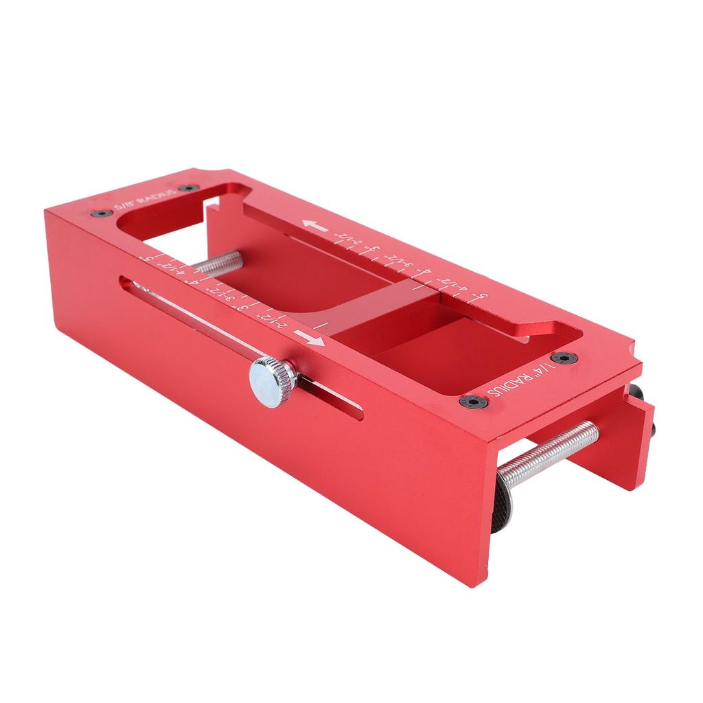 Door Hinge Jig Lock Installation Kit Hole Drilling Set Aluminum Alloy Router Template Mortising 2.5 5in Square 1 4in 5