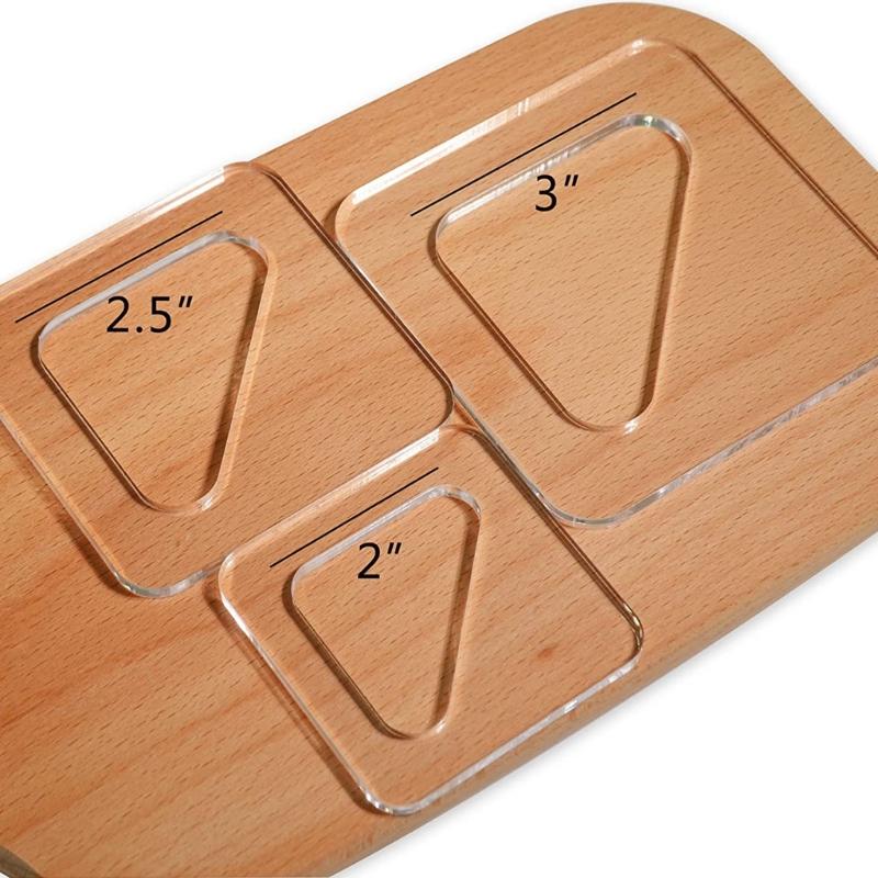 Acrylic Clear Cutting Board Handle Template Multipurpose DIY Crafts Household for Children Adult DIY Cutting Board