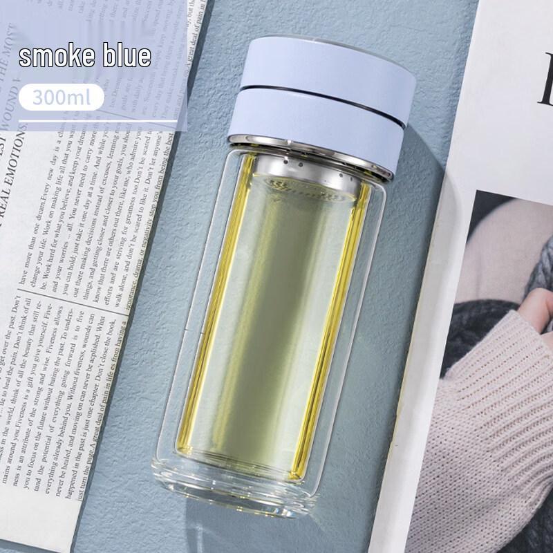 Xihuo Double-Wall Glass Tea Infuser Bottle