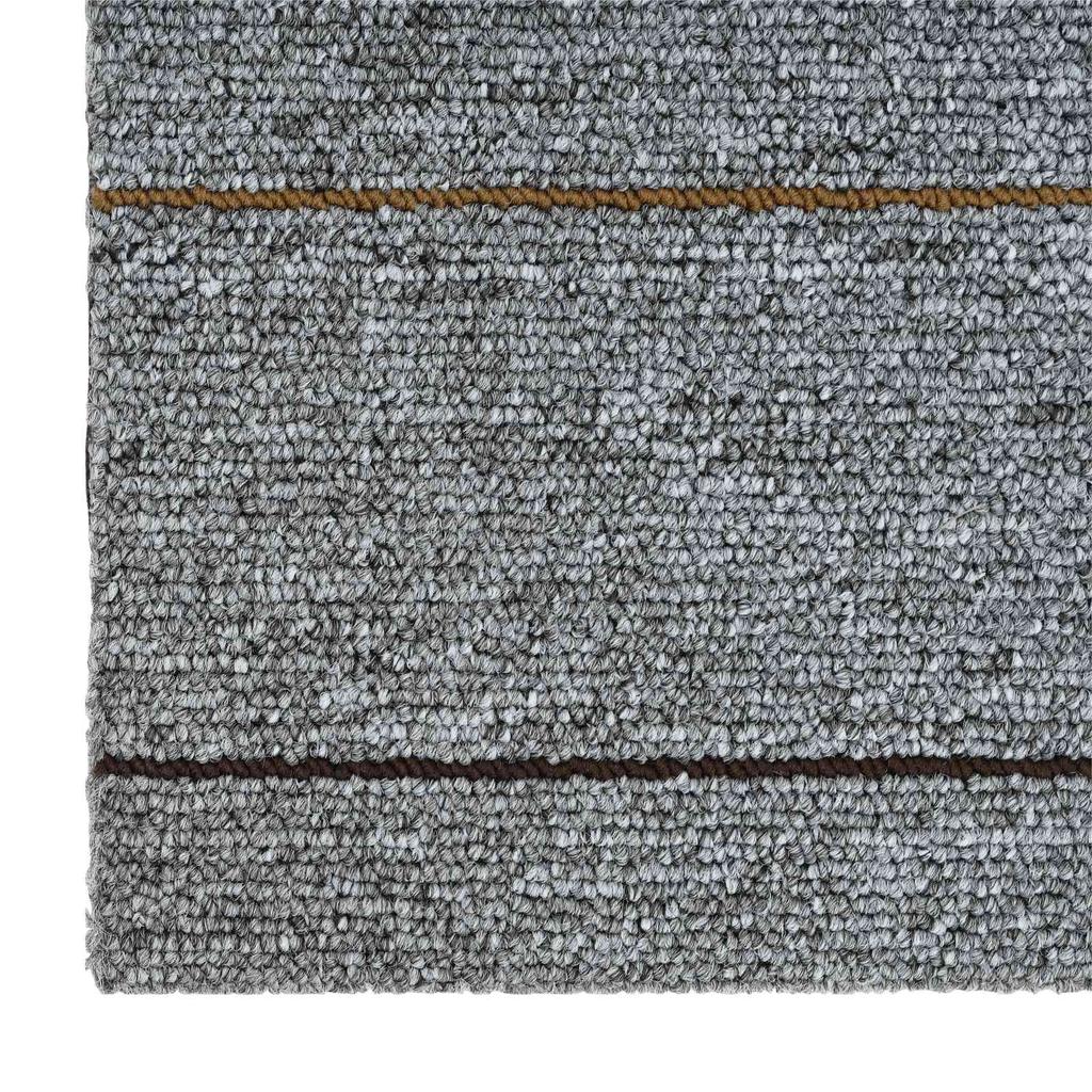 Grey Carpet Tile with Stripes 50 x 50 cm 4 pcs