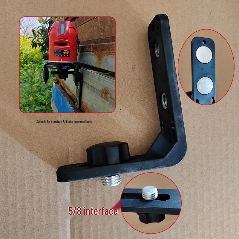 L-shaped Magnetic Ceiling Bracket for Laser Level with Strong Adhesive Wall Mount
