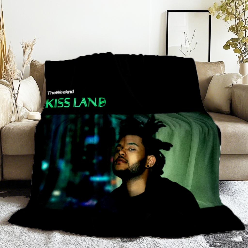 The Weeknd Art d'album Starboy Dépêche-toi Demain Couverture Couverture en Flanelle Couvertures Jetées pour Literie canapé Couette Ultra-Douce pour Chambre