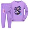 5625 Kids Girls Lily Lovebraids Sleepwear Pajamas Long Sleeves Top T-shirt Pants Sets