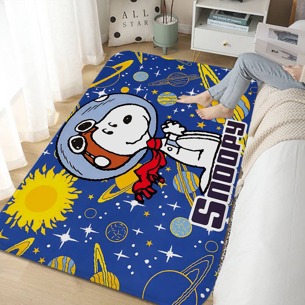 S-Snoopy Cartoon Floor Mat Retro Multiple Choice Living Room Kitchen Rug Non-Slip Modern Home Decor