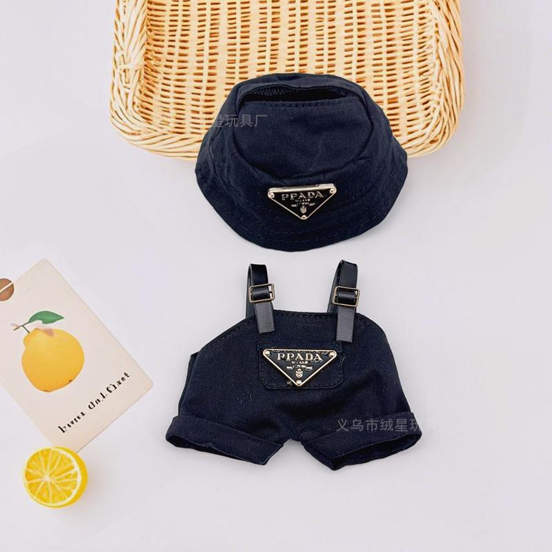 

Комплект одежды для куклы-монстра Лабубу, 17 см, шляпа и комбинезон, модный наряд, аксессуары для серии Лабубу (НЕТ куклы)