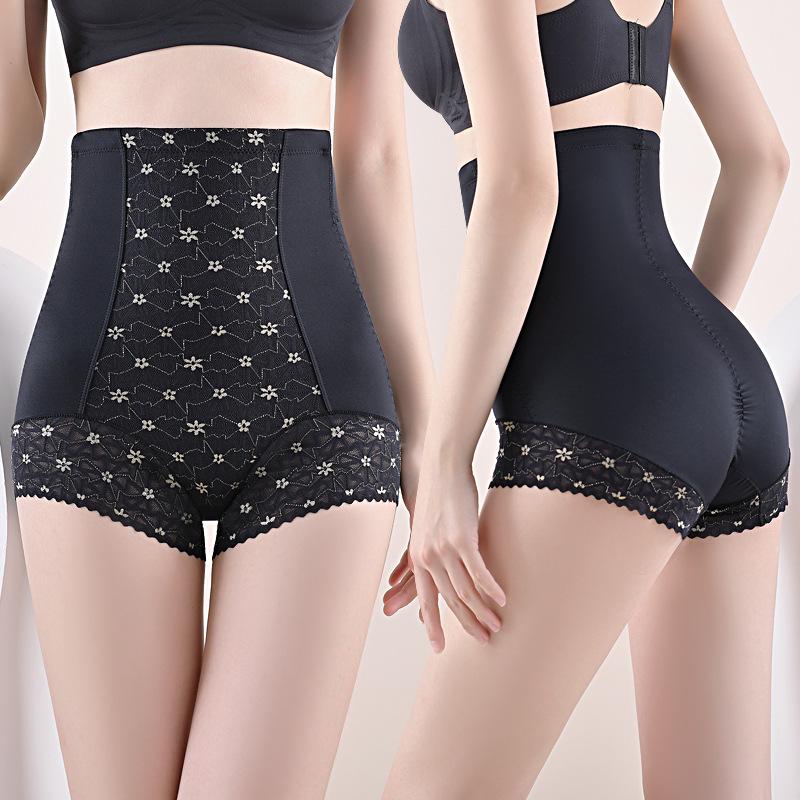 

Трусики-корсет с высокой талией, контролем живота, послеродовым эффектом, подтяжкой бедер, формирующие, кружевные, для женщин XL (60-70 kg) чёрный