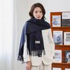 Luxurious Women's Cashmere Wool Scarf: Versatile Solid Color Shawl for Autumn and Winter