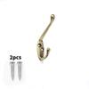 Alloy Durable Zinc Coat Hanger With Drill Holes For Bathroom Closet Organization