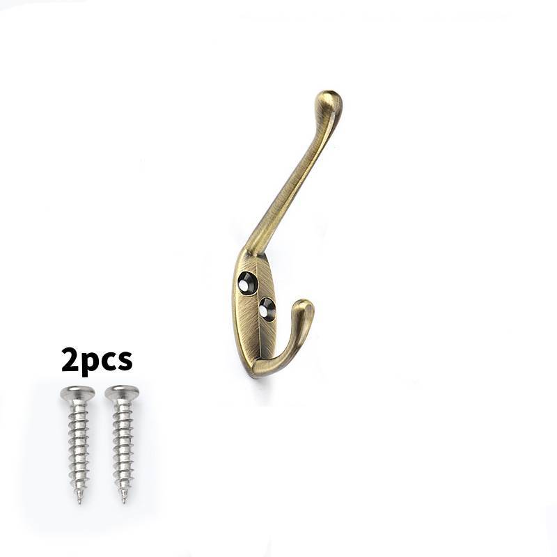 Alloy Durable Zinc Coat Hanger With Drill Holes For Bathroom Closet Organization
