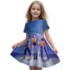 Girls Fly Sleeve Nightgown Girls Milk Silk Dresses