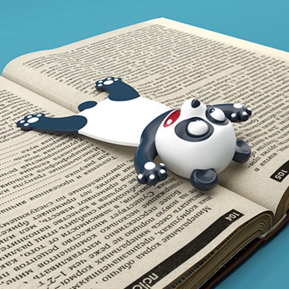 New Gift PVC Funny Creative Bookmarks Cartoon Animal Style School Supplies Book Markers