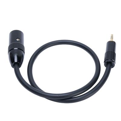 3.5mm To XLR Sound Cable 18in Male To XLR Male Sound Cable for Phone Tablet 0.5m Black