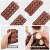 4 Forme Chocolate Silicone Mold Non-Stick Flexible BPA Free for Candy Praline Ice Brown