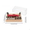 Watch Repair Tool Kit with Wooden Base Organized Replacement Stable for Watchmakers,