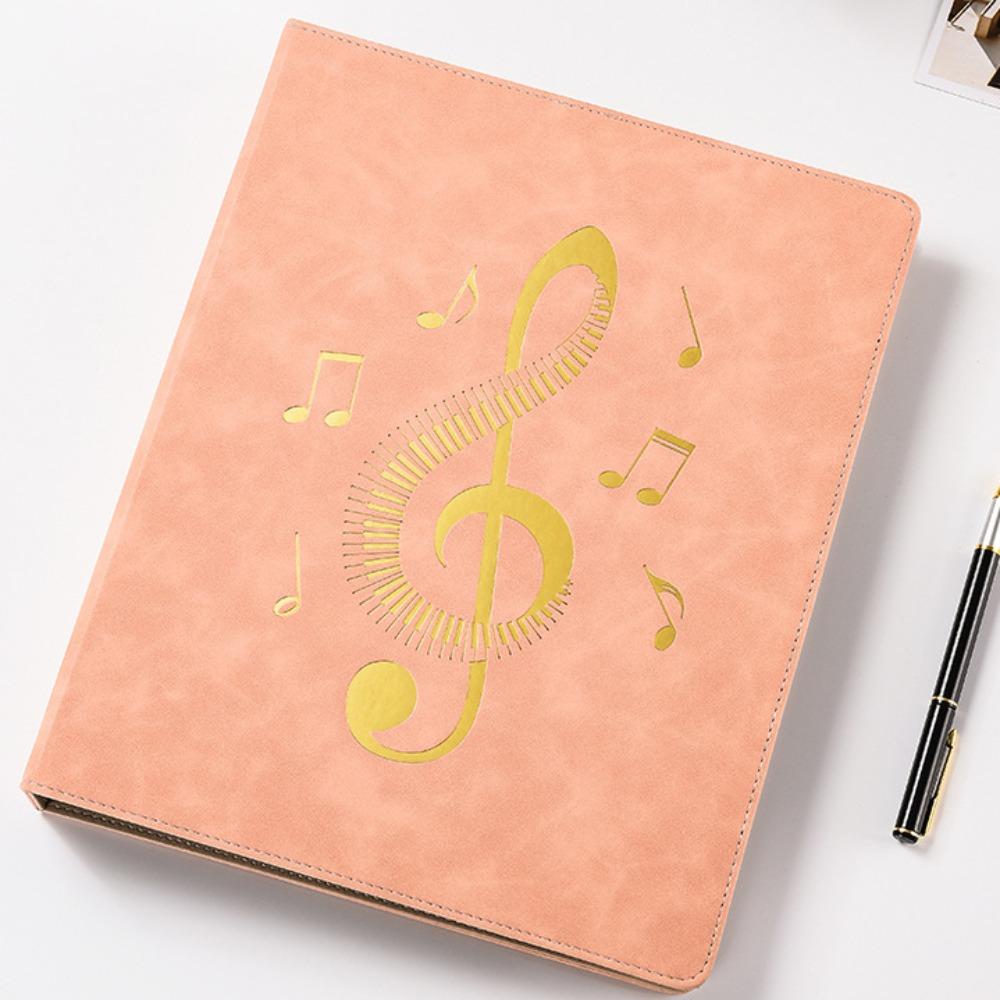 20 Pages Piano Music Sheet File Folder Flexible A4 Sheet Music Clip  Note Folder