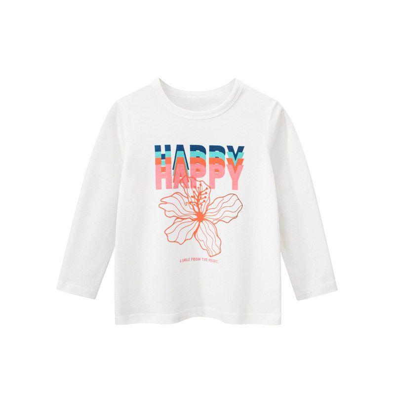 27Home Brand Children's Clothing Pure Cotton Printed Long-Sleeved T-Shirt Spring New Style 2026 Baby Clothes Girls' Bottoming Shirt