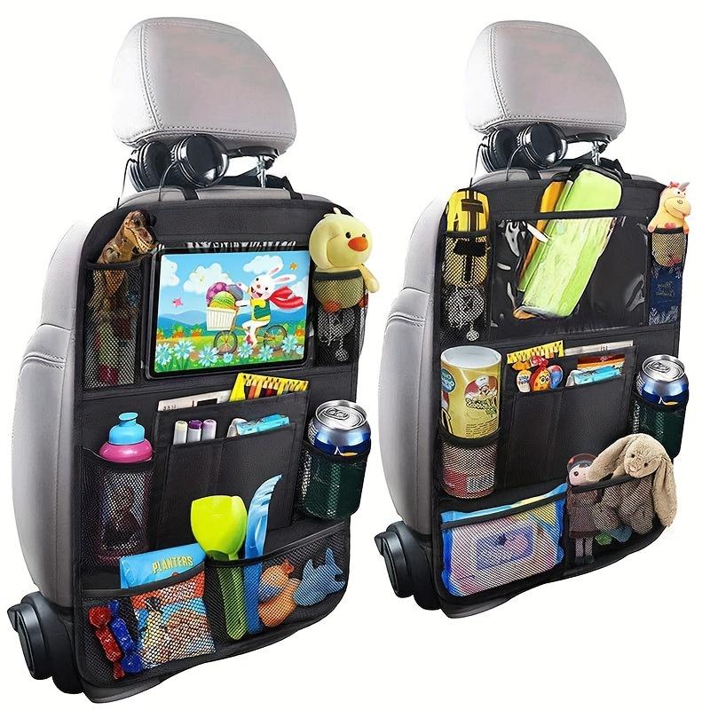 1pc Car Seat Back Organizer - Oxford Cloth Storage Bag with Tablet Stand, Cup Holder, Mesh Pocket, Easy Install & Remove, Car Seat Back Organizer