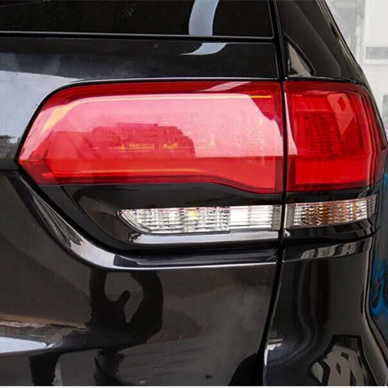 Car Front Fog Light Decoration Taillight Accessories Decorative Stickers For Jeep Grand Cherokee 2014-2017 Car Exterior Accessories, ABS Plastic