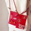 Tassel PU Leather Red Envelope Chinese Lion Dance New Year Money Envelope Party Gifts