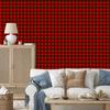 Red Checkered Wallpaper Burgundy, Red and Black 50x1000