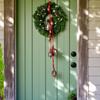 Handmade Rustic Bells Wind Chimes for Outdoor Patio 55inch, Farmhouse Door Decor, Christmas Ornaments, Boho Hanging Bell with Soothing Chime