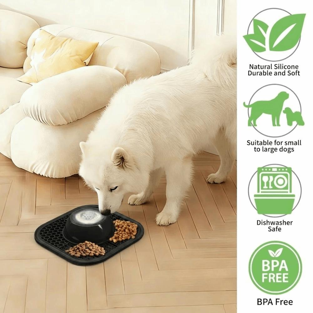 Silicone Pet Lick Bowl Non-Slip Liquid Food Bowl Creative Dog Slow-speed Bowl  For Dogs Cats