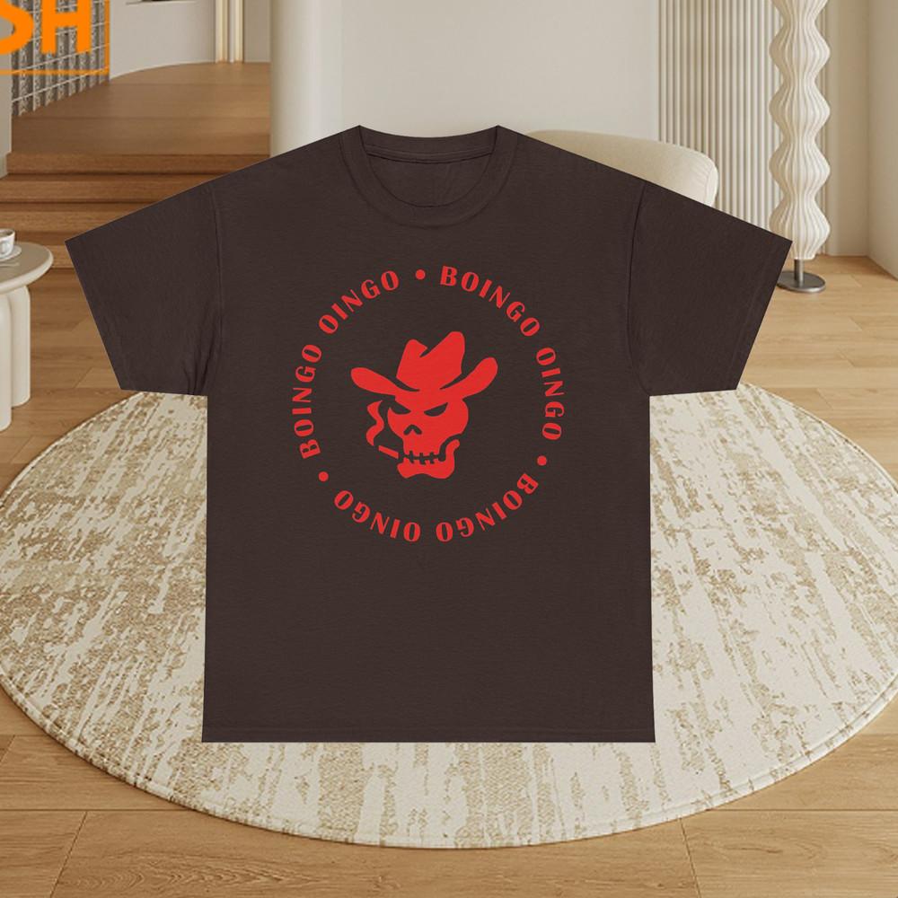 

Oingo Boingo Logo Dark Chocolate Cotton Shirt Full size S5XL T215 Unisex T-Shirt M