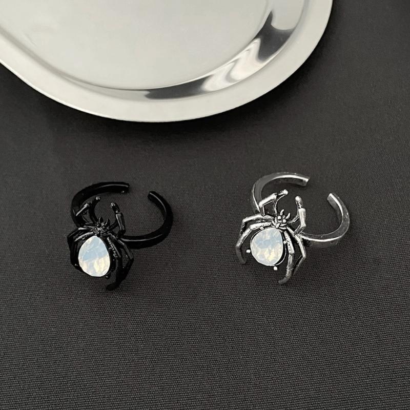 Spinnenförmige Öffnungs-Fingerringe Verstellbare Fingerringe Offene Ringe Legierungsmaterial Schmuck Geschenk für Frauen Freundinnen