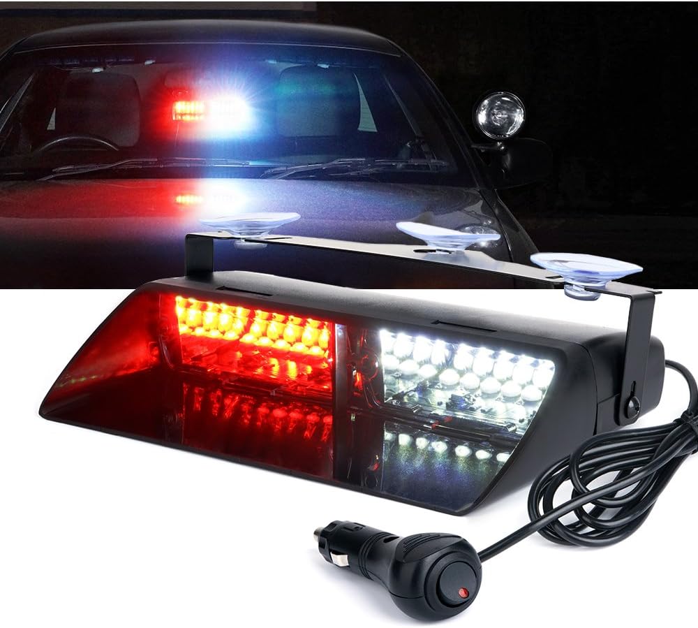 16 LED Vējstikla Paneļa Stroboskopiskā Gaismas