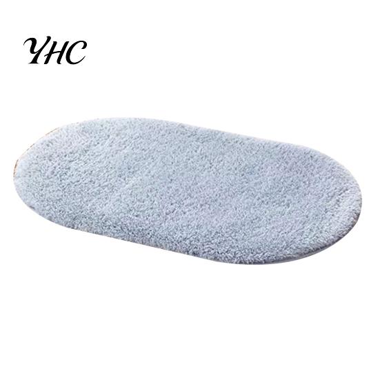 Effen Kleur Pluizig Antislip Waterabsorberend Badkamer Slaapkamer Mat Kussen Tapijt Vloerkleed
