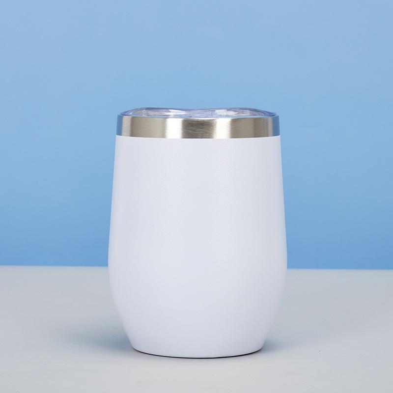 

12 унций нержавеющая сталь двухслойная окрашенная распылением изолированная чашка мини-чашка для яиц портативная чашка для кофе на открытом воздухе в автомобиле pensu 12oz белый