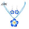 Sensitive Skin Friendly Earrings 2Pcs/Set Lightweight Floral Jewelry Set, Polymer Clay Realistic Flower Easy Wear Charm Necklace, Hawaiian Style Drop