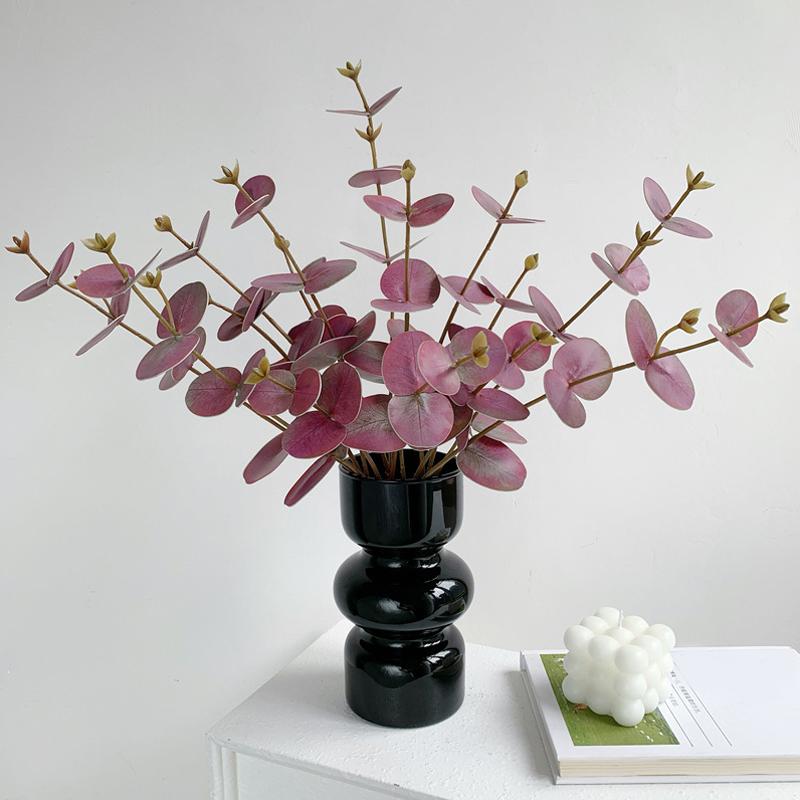 1PC/2PCS Eucalyptus Shape Home Decoration Artificial Plant Scenery Flower Arrangement 3D Printing Flower Art 52cm
