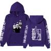 Jujutsu Kaisen Gojo Satoru Double-Sided Hoodie Anime Sleeve Print Long Sleeve Casual Manga Graphic Hooded Pullover Sweatshirt