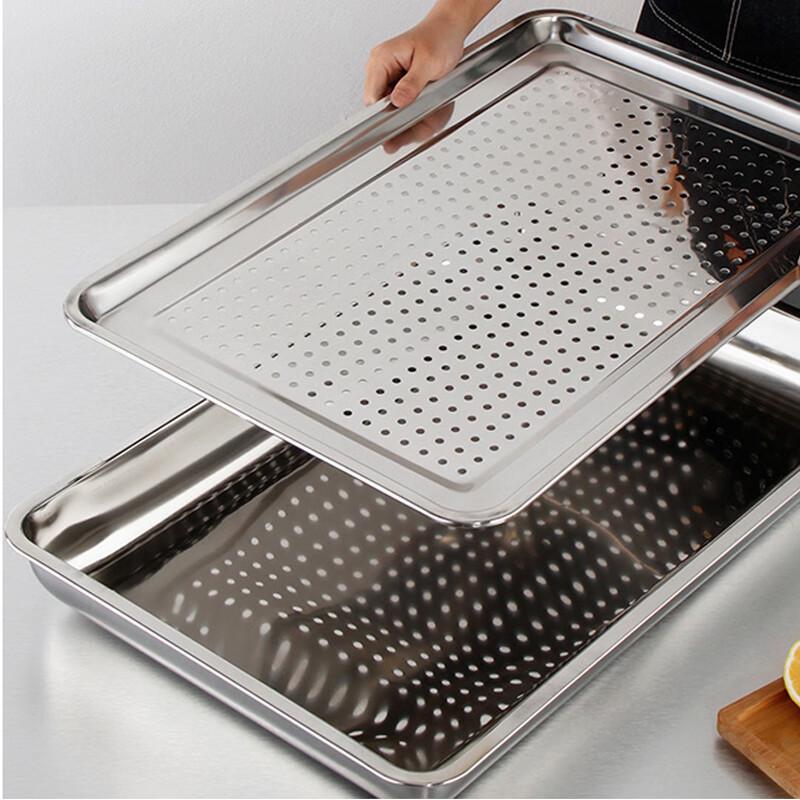 Yipan Stainless Steel Rectangular Steaming Tray