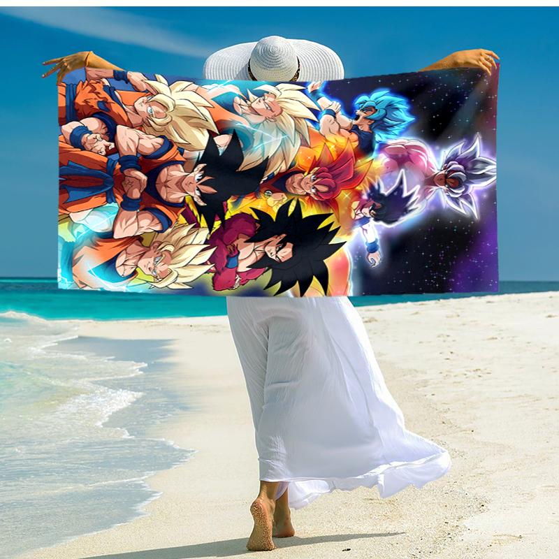 1pc Dragon Ball1 Beach Towel, Comfortable and Thick, and Swimming/Bath/Picnic/Camping Towel, Suitable for Seaside Beaches