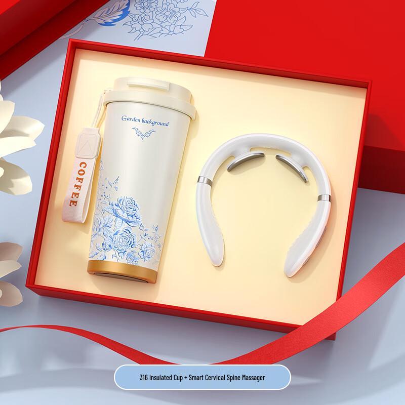 Xiaoyueya Lily 316 Insulated Mug Gift Set 450ml