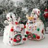 Santa Claus Christmas Eve Snack Packaging Bag Elk Snowman Reusable Christmas Wrapping Bags Xmas Gifts Bags Merry Christmas Decor