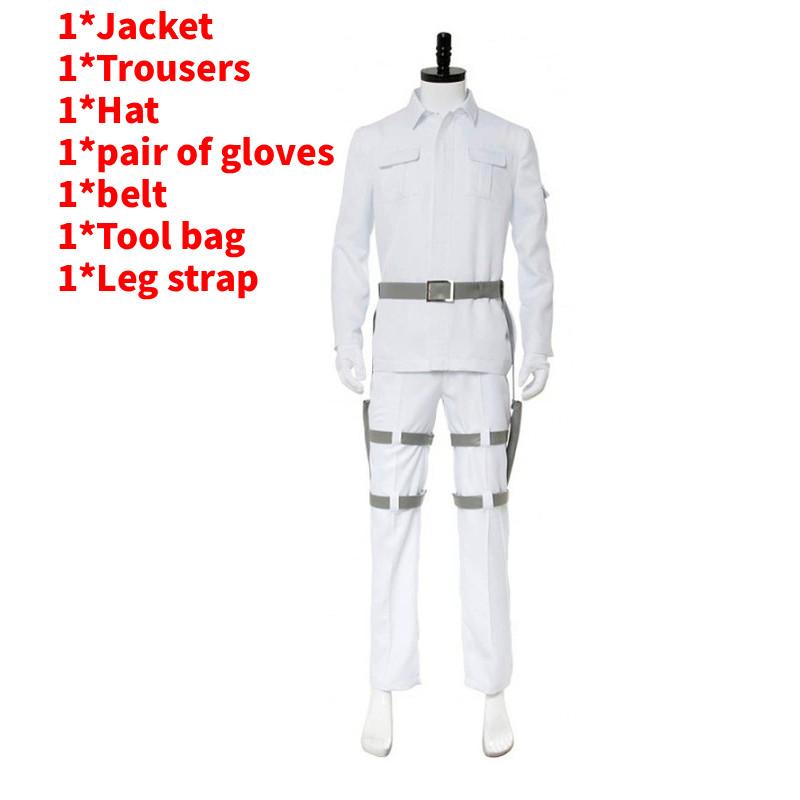 Cells At Work Red White Blood Cell Cosplay Uniform With Polyester Blend For Anime Role Play And Cosplayers S белый