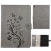 Smart Sleep Folio Case IPad 10.2 Inch 2019 2020 With Butterfly Print PU Leather Cover Business Style