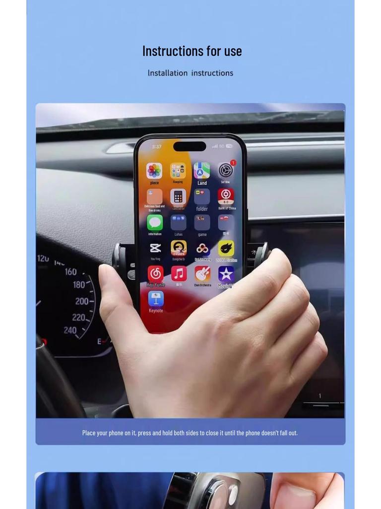 Citroen Versailles C5X 360° Rotating Phone Holder for Car Screen