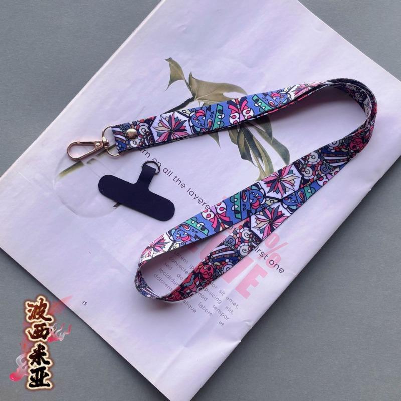 Wide Long Durable National Style Neck Strap Universal Phone Lanyard