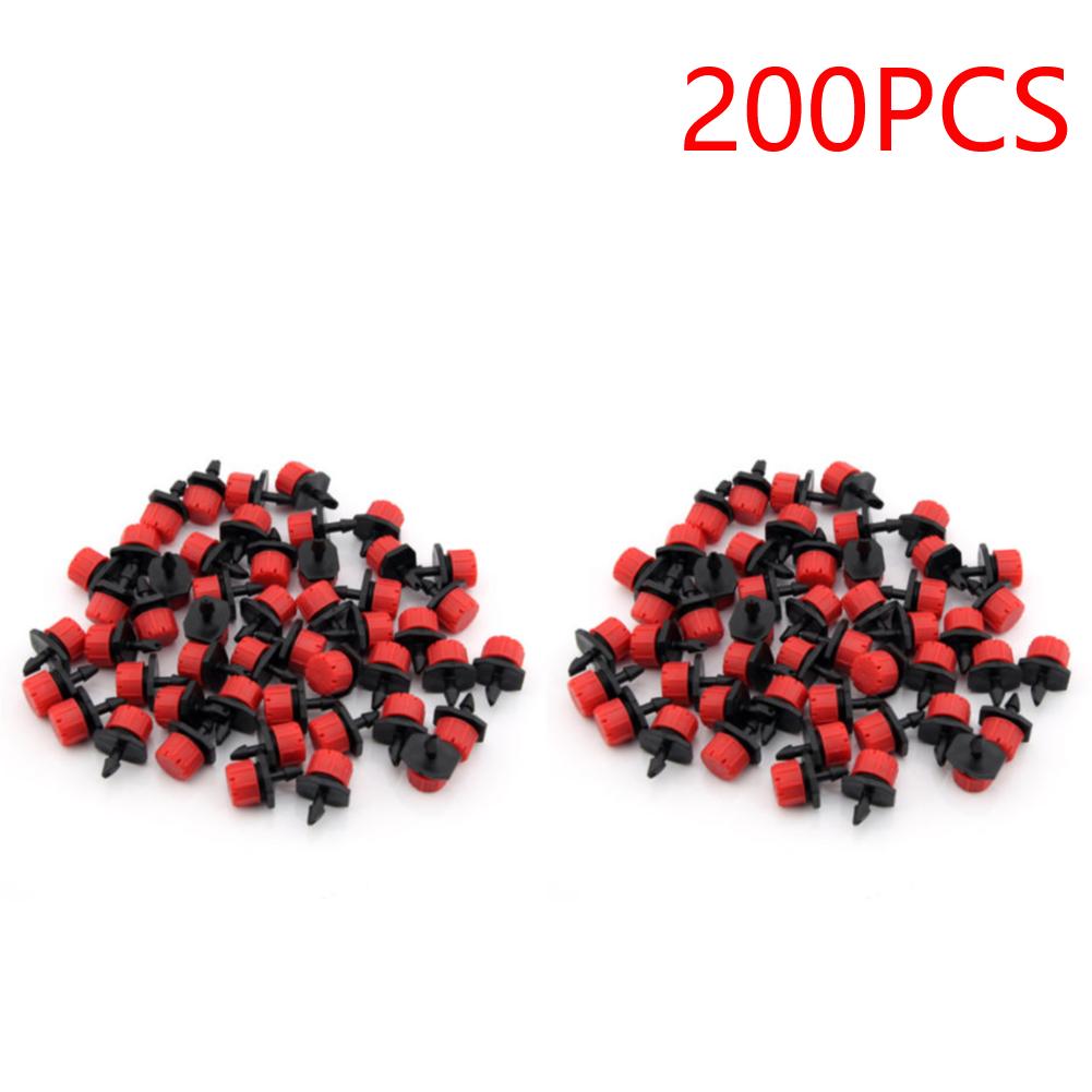 100pcs/bag Flow Head Drippers Adjustable Micro Irrigation Drippers Water Saving Anti-clogging Water Dropper Head Garden Tools