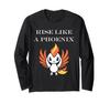 Humor Phoenix Animals Simple Fire Bird Rise Phoenix Long Sleeve T-Shirt