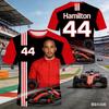 Lewis NR 44 AI wygenerowany 2026 Nowy Styl Wyścigowy Krótki Rękaw Hamilton Koszulka Sportowa do Sportów Ekstremalnych Kombinezon Wyścigowy Oddychająca Odzież Sportowa