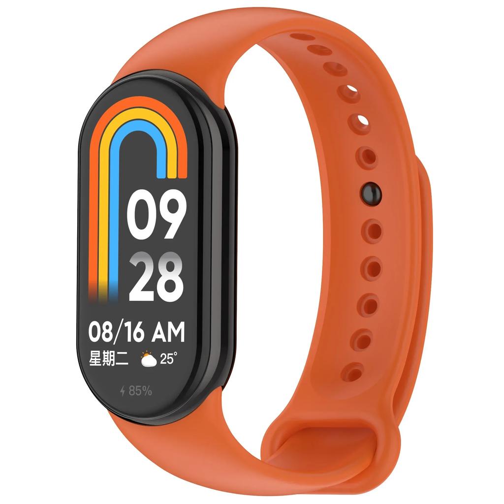 Colour Silicone Strap for Xiaomi Mi Band 10/9 Soft Sport Replaceable Wristband for Xiaomi Mi Band 8/9/10 Original Official Strap