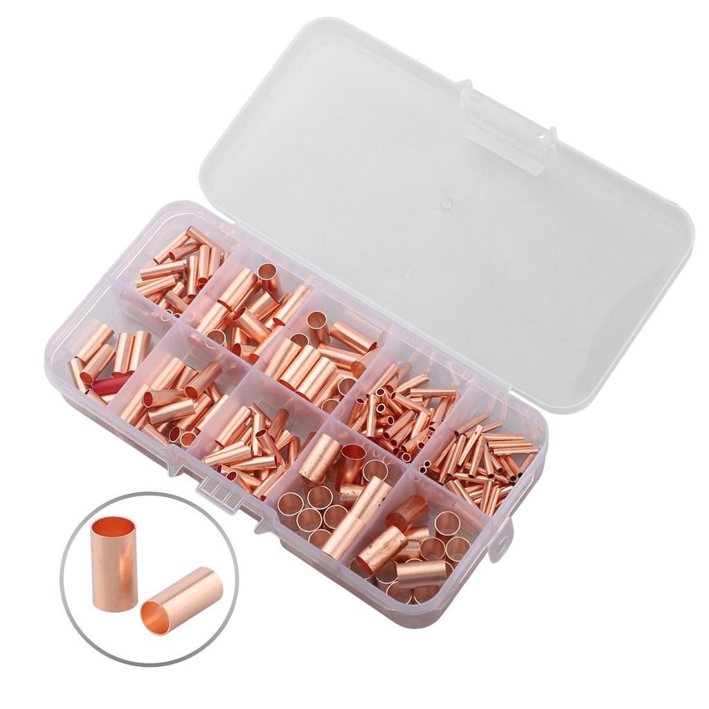Electrical Butt Terminals Copper Crimp Connectors Wiring Projects Electrical Connection Heat Shrink Tubing Seamless Design