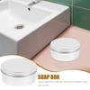 3 Pcs Soap Aluminum Box Portable Soap Dish Storage Containers Handmade Soap Holders Versatile Trays Sturdy Boxes Household