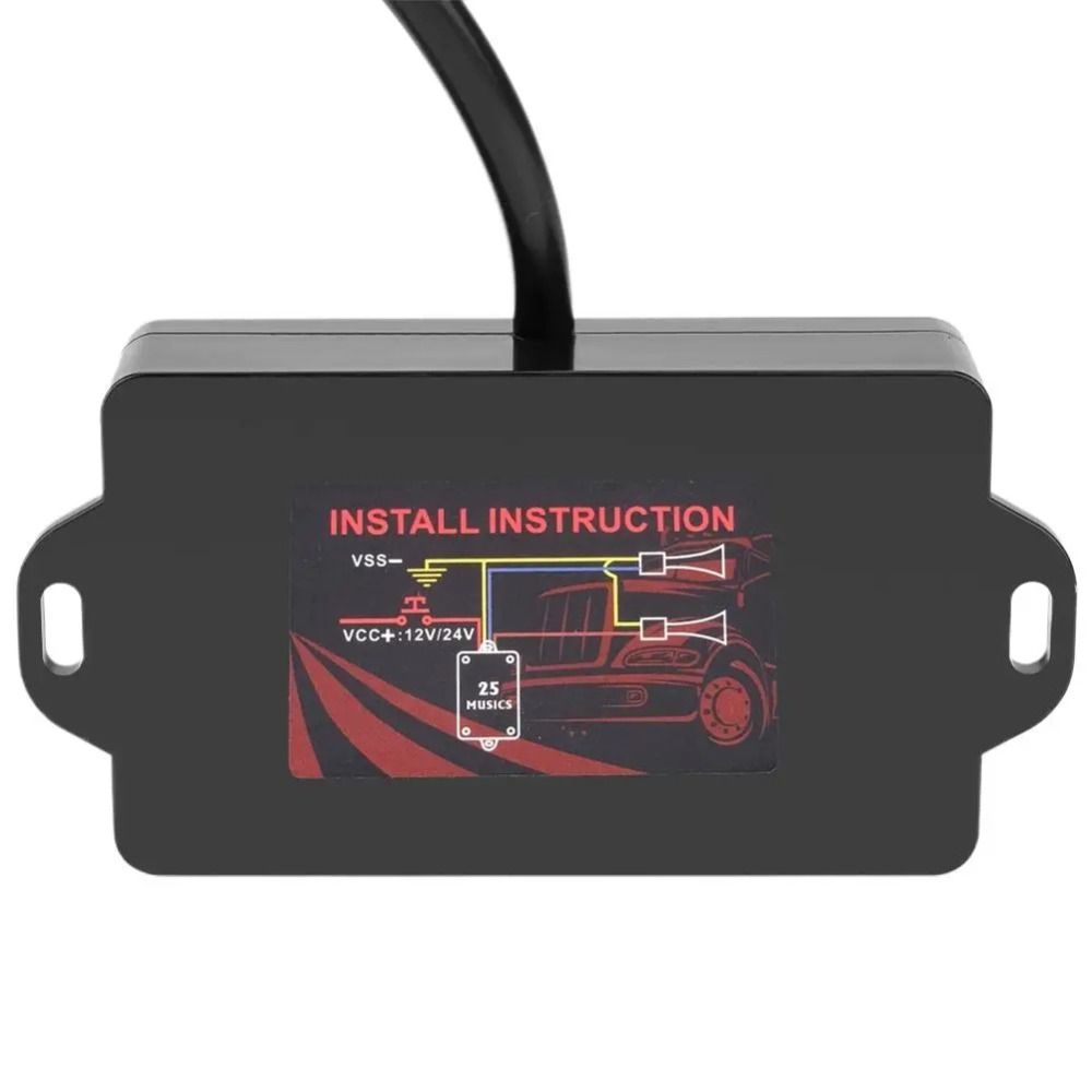 12-24V 25 Tones Horn Controller Black Horn Speaker New Snail Horn Control Unit